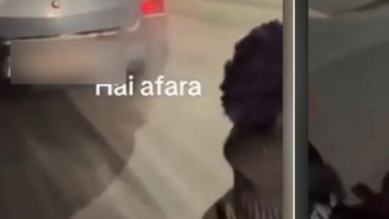 VIDEO Un bărbat și-a plimbat doi prieteni cu sania trasă de mașină. Ce amendă a primit? - Foto: Digi24
