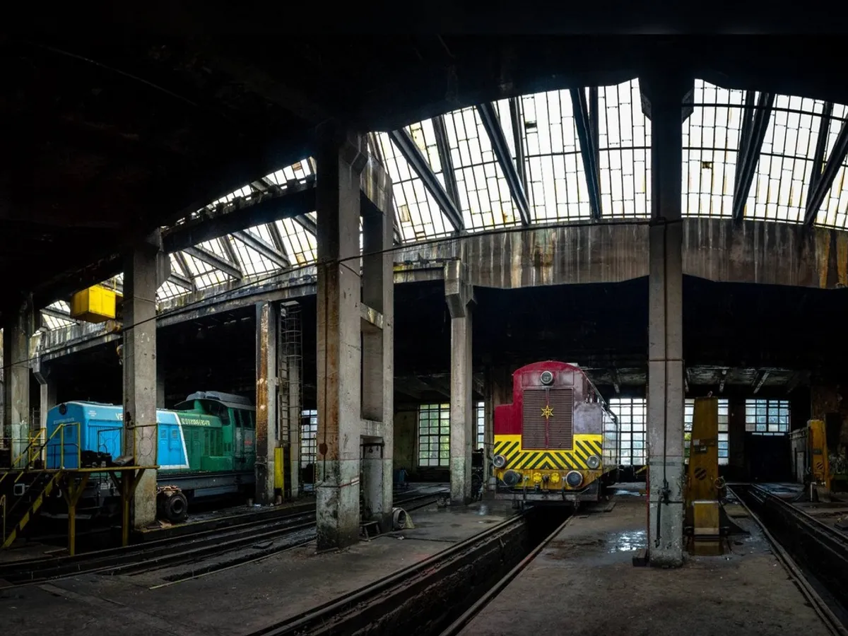 Depoul CFR Adjud - Foto: Facebook / Trainspotting Focșani