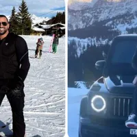 Alex Bodi, vacanță „în familie” cu Daria Radionova în Alpii elvețieni. S-au dat cu snowboard-ul. / Foto: spynews.ro