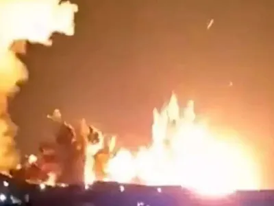Captură din video publicat de Donald Trump cu explozii asupra Isfahan - Foto: Captură Truth Social