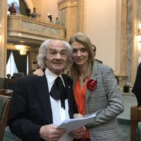 Alina Gorghiu împreună cu medicul Leon Dănăilă, un susținător al familiei tradiționale Foto: Facebook