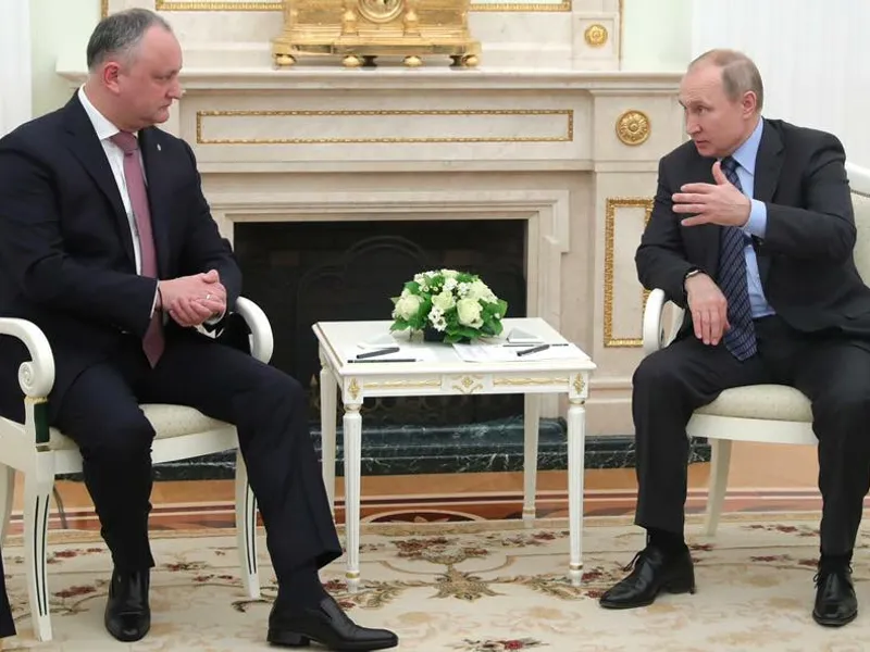 Igor Dodon și Valdimir Putin Foto: Facebook