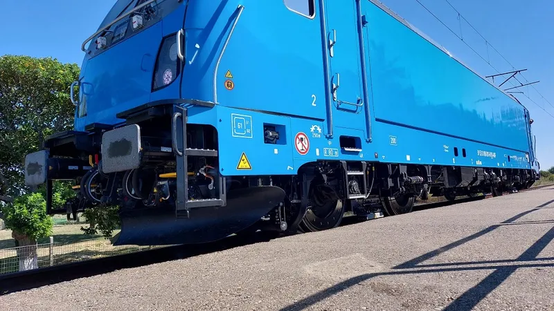 Locomotiva Traxx 3 a atins viteza de 200kmm/h la CTF Făurei - Foto: Autoritatea pentru Reformă Feroviară