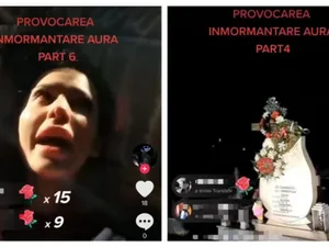 O româncă și-a înscenat înmormântarea live pe TikTok: „Puneți-mi capacul, că îmi e frig!” / Foto: wowbiz.ro, captură video