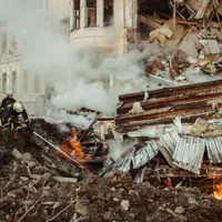 Clădire civilă din Harkov lovită de armata rusă. / Foto: digi24.ro