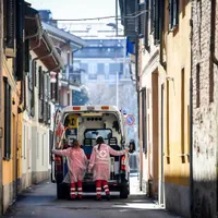 Ambulanta in Codogno, Italia/FOTO: hotnews.ro