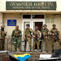 Trupe de mercenari Wagner în orașul Popasna - Foto: Profimedia Images