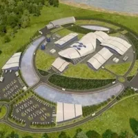 Machetă de principiu a unui minireactor nuclear, care ar urma să fie construit la Doiceşti - Foto: Nuclearelectrica
