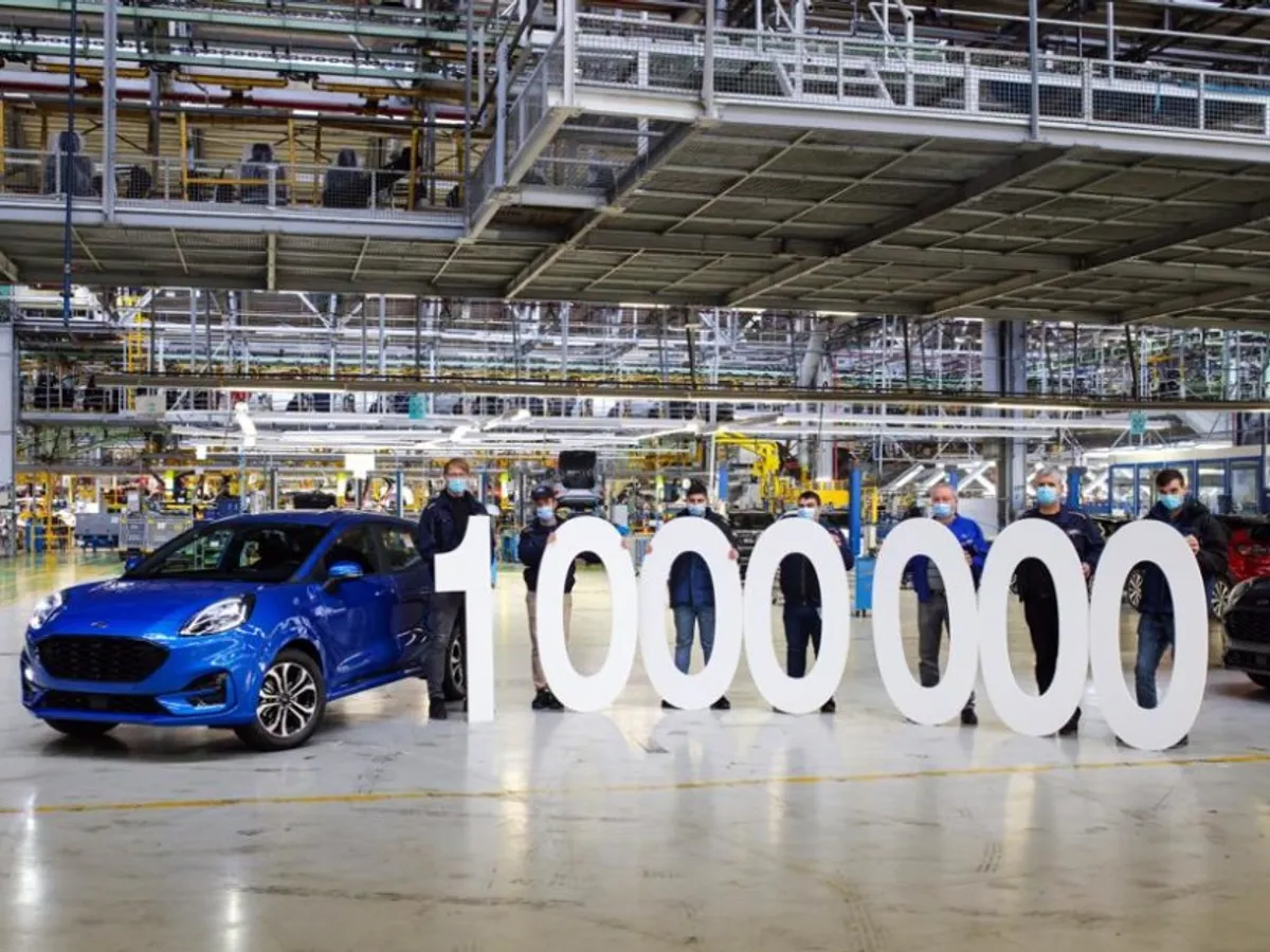 Ford a depășit pragul psihologic de un milion de autovehicule produse la Craiova în 12 ani. / Foto: Ford