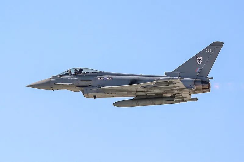 Avion Eurofighter Typhoon al Forțelor Aeriene Regale - Foto: Profimedia Images