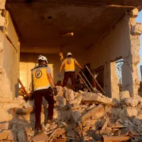 Assad a răspuns ședinței CS al ONU bombardând nordul Siriei/foto: middle east monitor