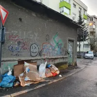 Gunoi lăsat pe străzile din Sectorul 1/FOTO: HotNews