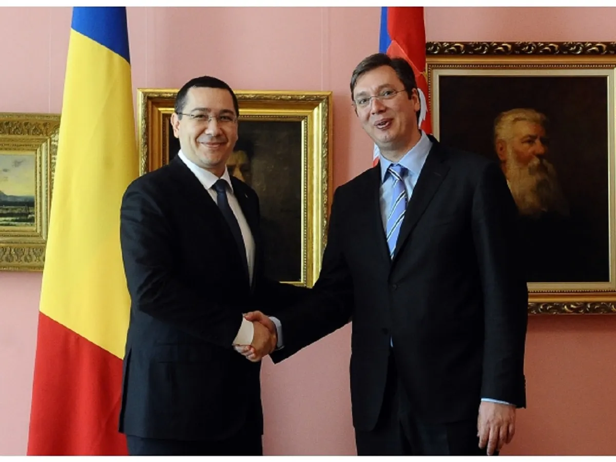 Ponta și Vucic - Foto: gov: ro