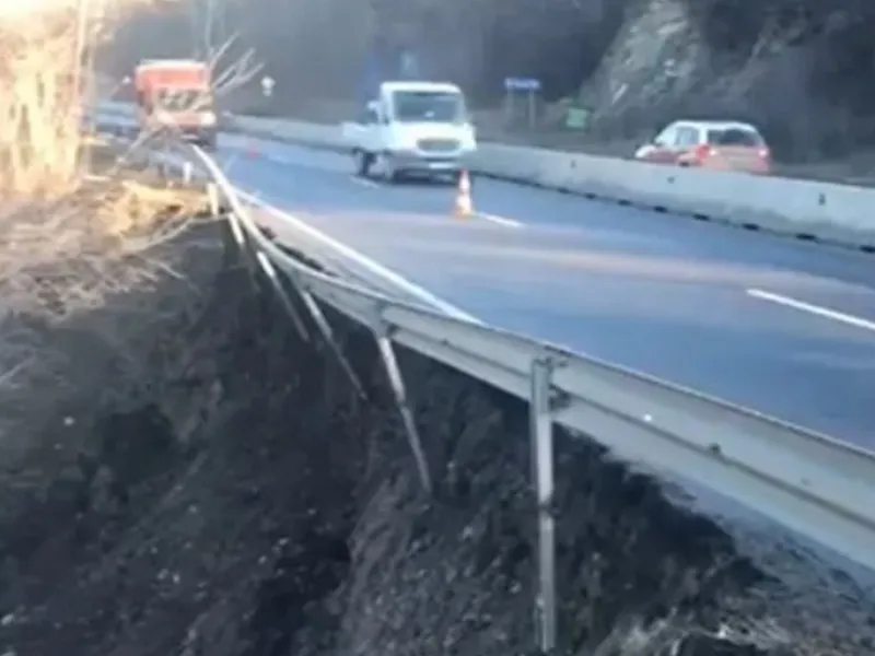 DN1 s-a surpat în zona Breaza, traficul este restricționat. / Foto: captură video