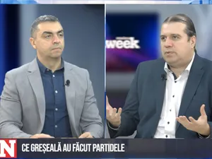 Mihai Duță în dialog cu consultantul politic Cristian Andrei Foto: NWR