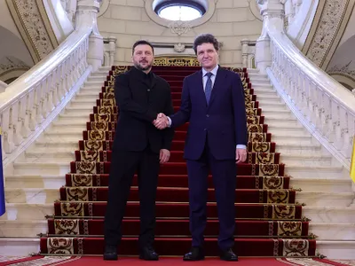 Volodimir Zelenski și Nicușor Dan, la Paltul Cotroceni - Foto: Profimedia Images / Octav Ganea