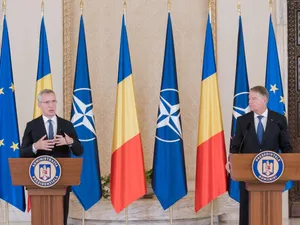 Stoltenberg și Iohannis, la București - Foto: Profimedia