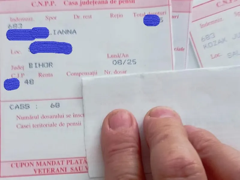 Foto: Talon care conține contribuția la CASS