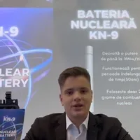 Un român a inventat o „baterie” ce poate alimenta 50 de ani un cartier. E cât o doză de suc - Foto: captură video