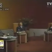 Ion Rațiu, Radu Câmpeanu și Ion Iliescu, la prezidențialele din mai 1990