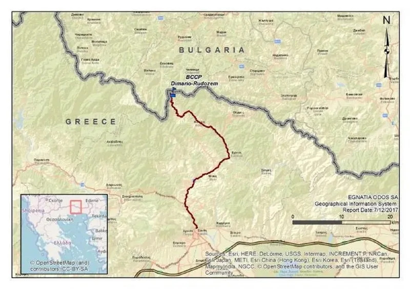 Punct trecere frontieră Rudozem (Bulgaria) - Xanthi (Grecia) - Foto: google