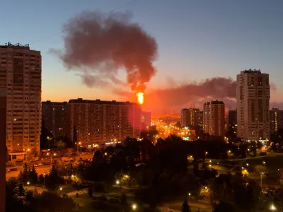 Trei unități principale ale Rafinăriei Moscovei, în flăcări. Producea anual 12 milioane tone petrol - Foto: Profimedia Images (imagine cu  rol ilustrativ)