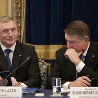 Procurorul general Augustin Lazăr și președintele Iohannis, surprinși de fotoreporterul George Călin, de la Inquam Photos