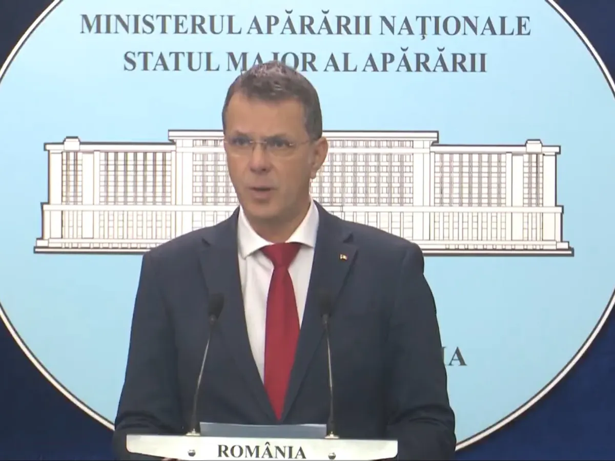 Ionuț Moșteanu, Ministrul Apărării Naționale - Foto: captură MApN
