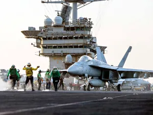 Portavionului SUA Harry Truman, din nou în Mediterană. Poate interveni în România în zeci de minute - Foto: Profimedia Images (imagine cu caracter ilustrativ)