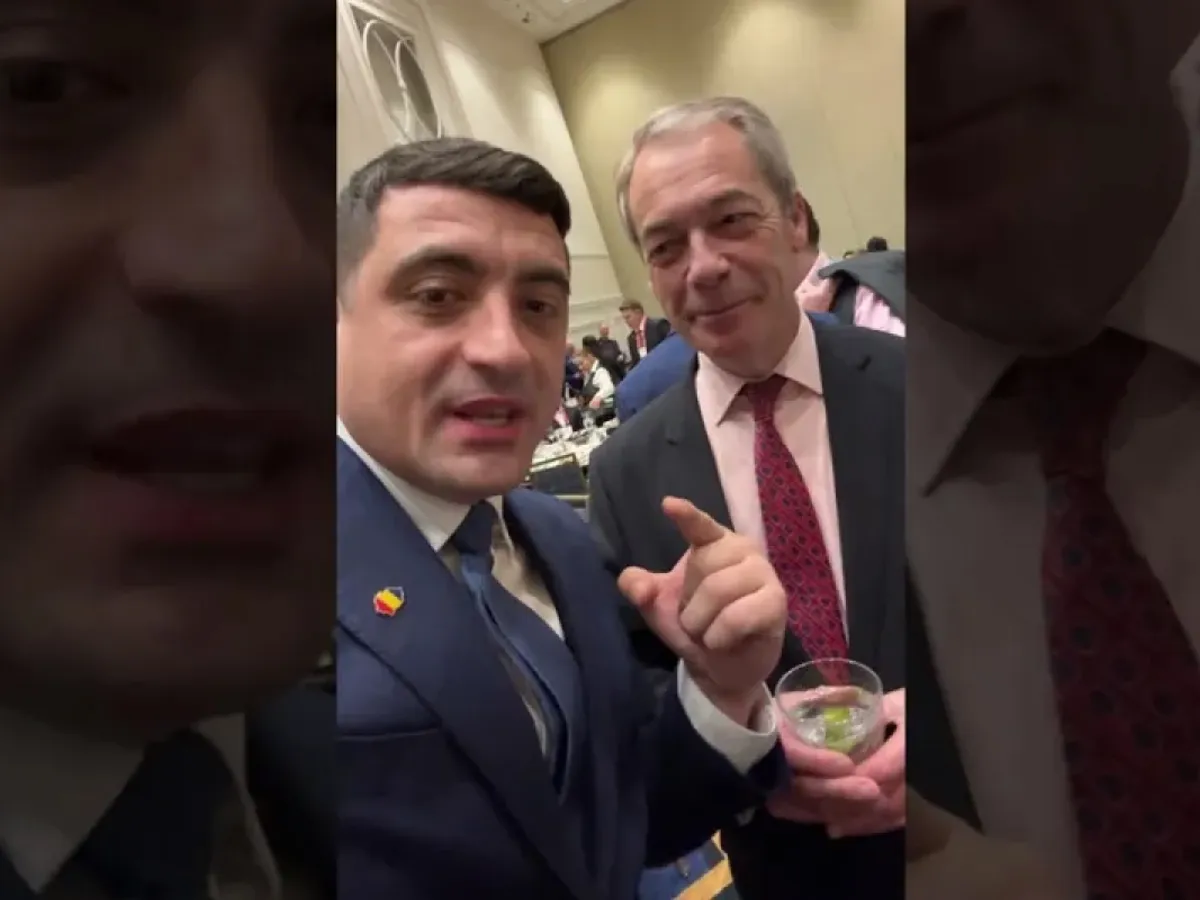 George Simion și Nigel farage