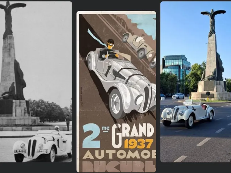 Bucureștiul, pe harta motorsportului mondial. Nu azi, ci cu 90 de ani în urmă. Nemții, siderați - Foto: colaj NW