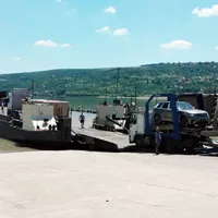 Trecerea cu bacul la Vama Bechet, oprită temporar, din cauza nivelului scăzut al Dunării - Foto: Facebook / Poliția de Frontieră