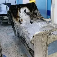 Pat ars din secția ATI Neamț Foto: Facebook /Explziv TV