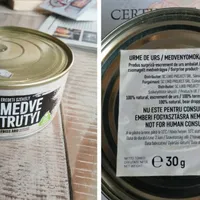 Excremente de urs „fără conservanți”. O conservă de 30 de grame costă 40 de lei. / Foto: weradio.ro