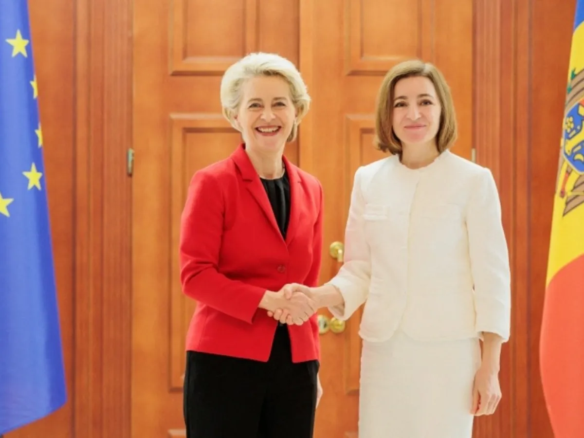 Maia Sandu și Ursula von der Leyen - Foto: Profimedia