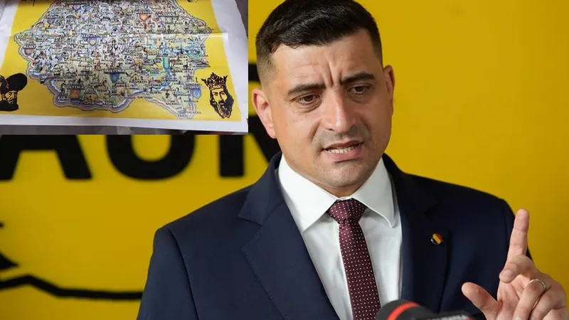 Cum instigă George Simion la revizionsim cu 7 zile înainte de alegeri. „Harta României mari, frumos” - Foto: INQUAM PHOTOS / Octav Ganea