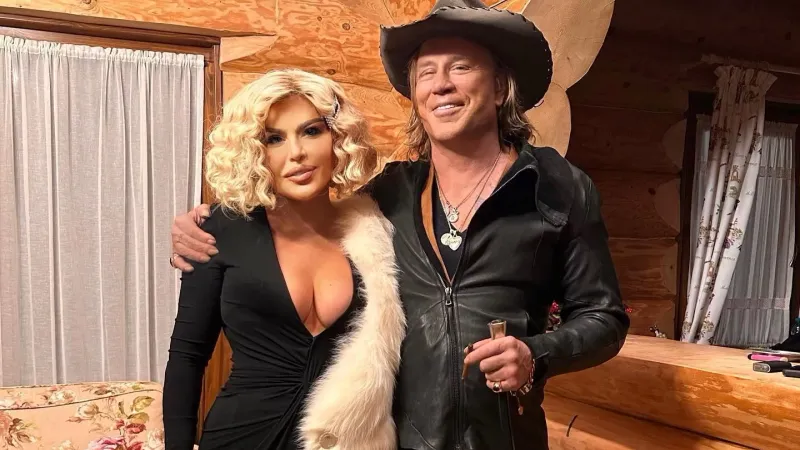 Loredana Groza și Mickey Rourke - Foto: bzi.ro