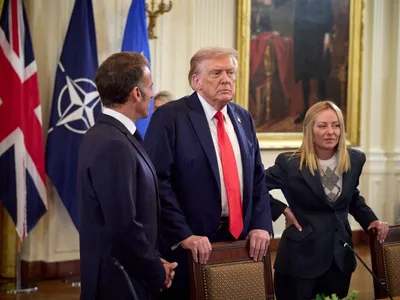 Trump, Macron și Meloni Foto: News.ro