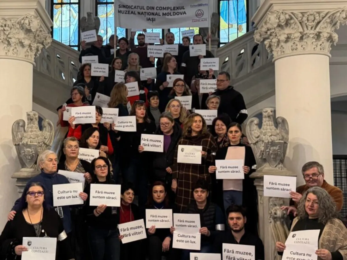 „Suntem două persoane în cinci săli și păzim un Rubens de 40 milioane de euro”. Protest la Palatul Culturii