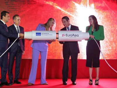 Cereonia de inaugurare a Interconectorului a avut loc în anul 2022 - Foto: Wikipedia/Stavros Ioannides/CC BY-SA 4.0