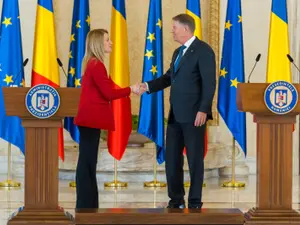 Roberta Metsola și Iohannis - Foto: Facebook