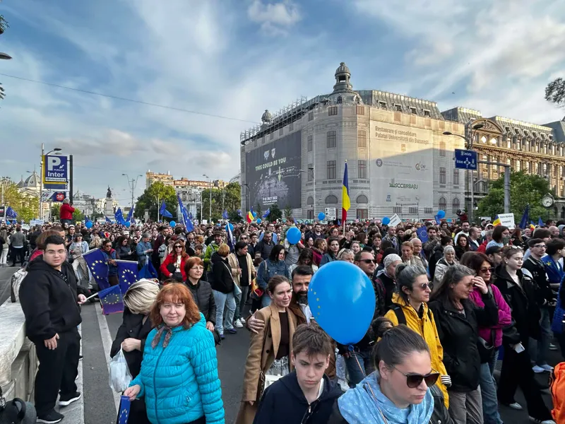 FOTO Mitinguri de amploare pro-Europa în București și în marile orașe, de 9 mai, Ziua Europei - FOTO: Newsweek (imagine cu rol ilustrativ)