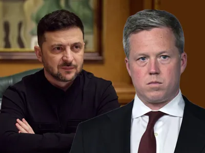 Volodimir Zelenski și Dan Driscoll - Foto: Profimedia images