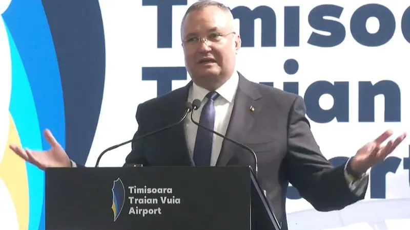 VIDEO Nicolae Ciucă, la Timișoara. Lansează noul terminal de pasageri - Foto: captură video Facebook/Nicolae Ionel Ciucă