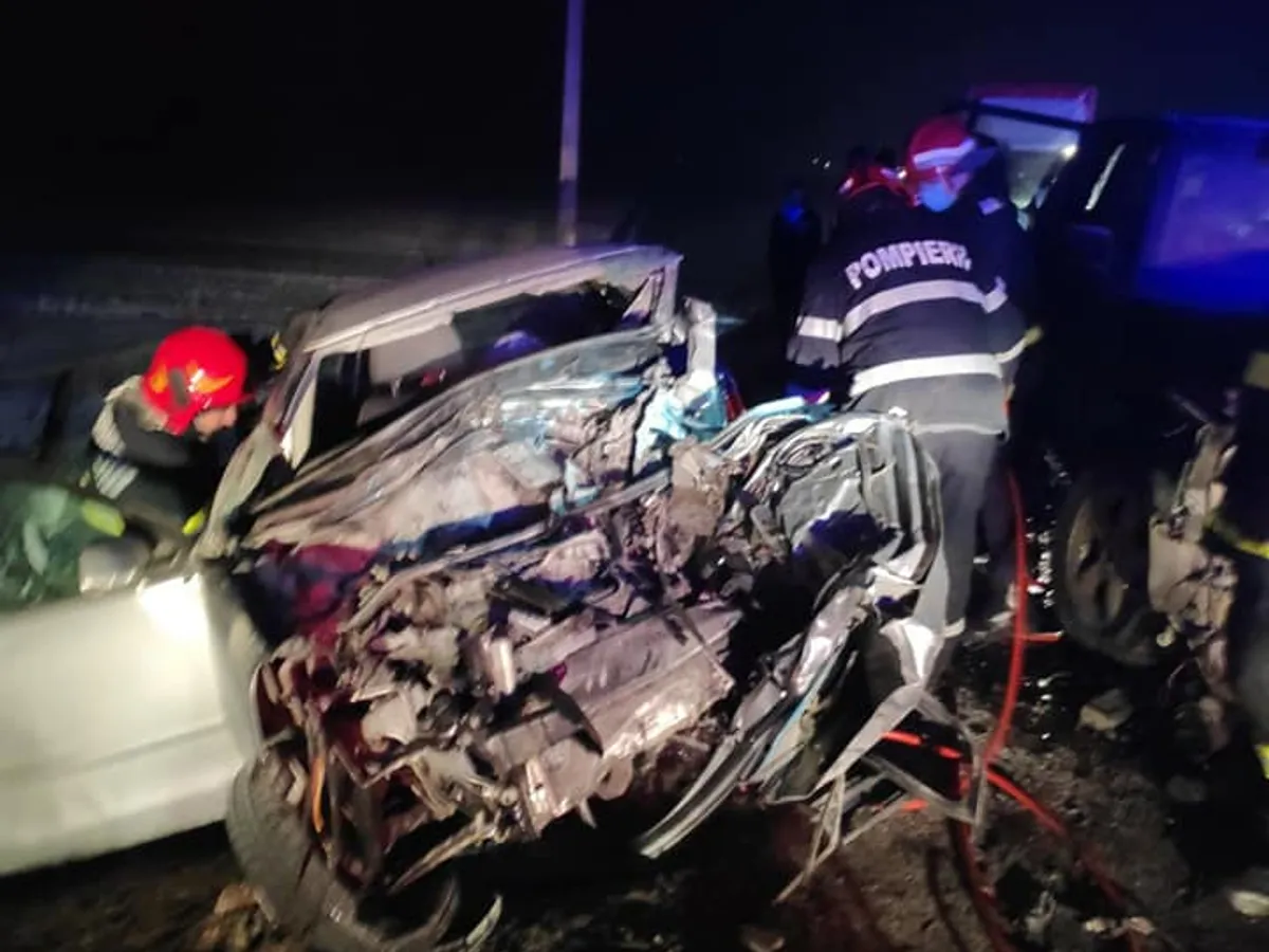 Accident pe DN 2 la Adjud Foto: ISU Vrancea