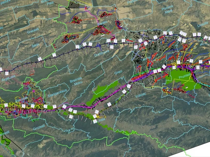 Drumul de viteză Filiași – Drobeta-Turnu Severin: În circa un an s-au creionat 2 variante de traseu - Foto: captură ecran