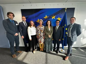 Conducerea SNSPA  a participat, alături alături de Patricia Nanz, președinta Institutului Universitar European (EUI) din Florența, la o întrevedere cu Roxana Mînzatu, vicepreședinte executiv al Comisiei Europene Foto: SNSPA