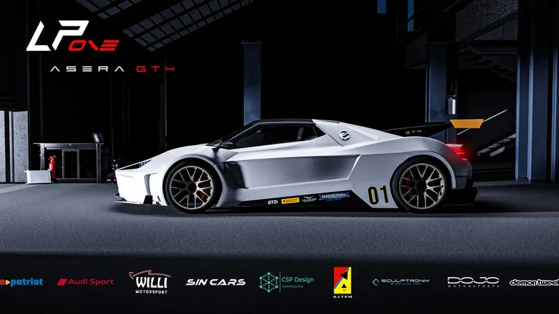 ASERA GT4 este prima mașină supersport realizată integral de o echipă românească Foto: LP: One Motor