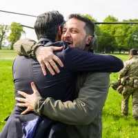 Premierul britanic Rishi Sunak şi preşedintele ucrainean Volodimir Zelenski - Foto: Profimedia Images