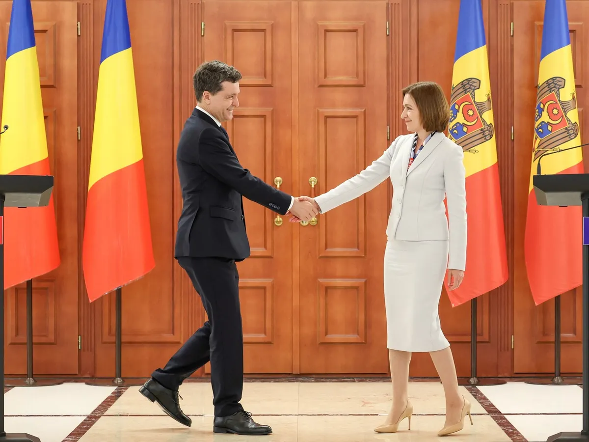 Maia Sandu, președinta Moldovei și Nicușor Dan, președintele României - Foto: Profimedia Images